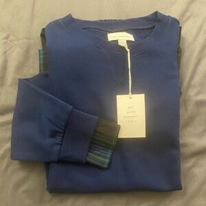 Women's Blue Crew Neck Sweater